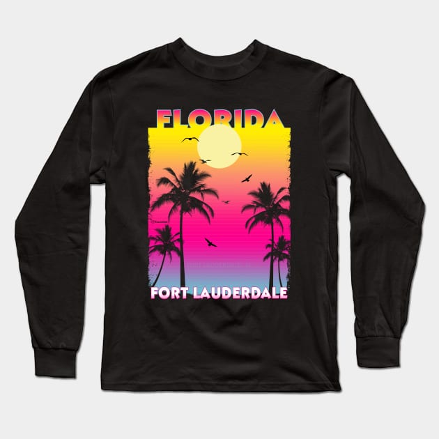 Fort Lauderdale Florida FL Long Sleeve T-Shirt by SunsetParadise